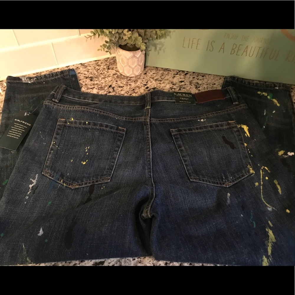 Women’s Ralph Lauren Girlfriend Paint Splttr Jeans